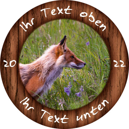 Fuchs auf Wiese - Schuetzenscheibe.shop