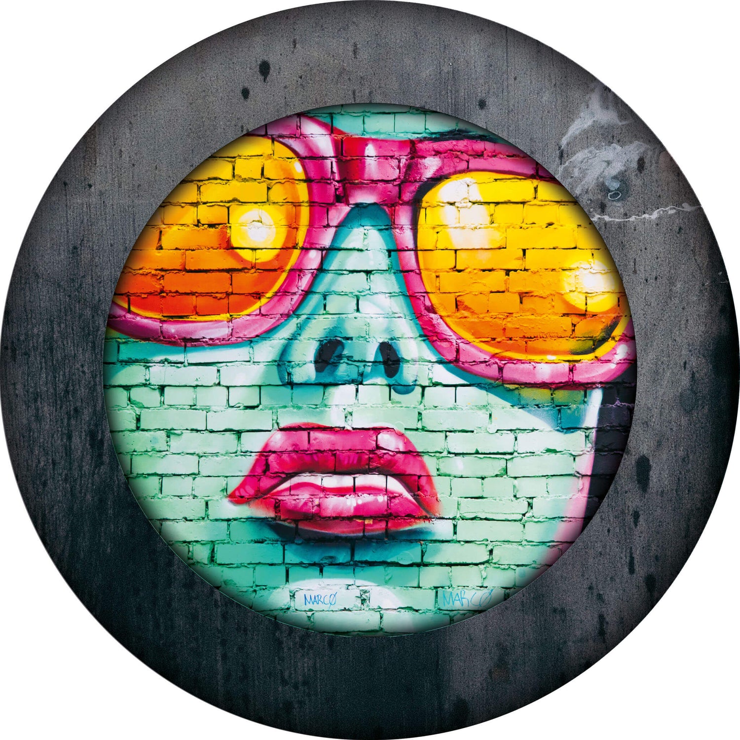 Grafitti - Frau - Schuetzenscheibe.shop